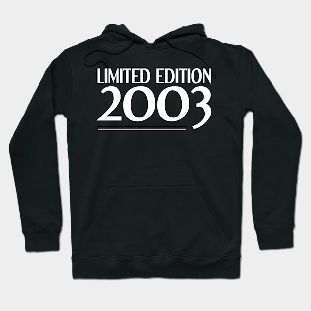 Limited edition 2003 18 years old 18 birthday Hoodie by FNO